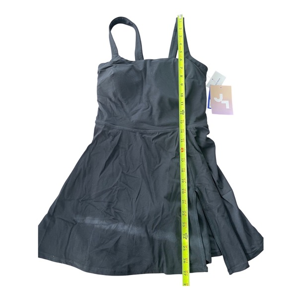 JoyLab Womens Black Active Exercise Dress Built-in Shorts Square Neck XS NEW - Picture 6 of 12